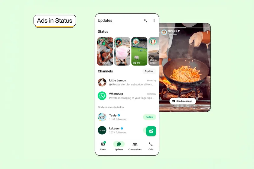 Meta confirma anuncios en WhatsApp y lanza suscripción sin publicidad en Europa