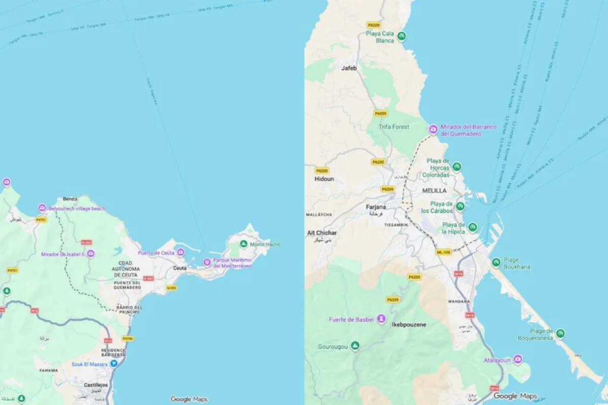 La UE abre la puerta a multar a Google Maps por marcar Ceuta y Melilla como territorios en disputa