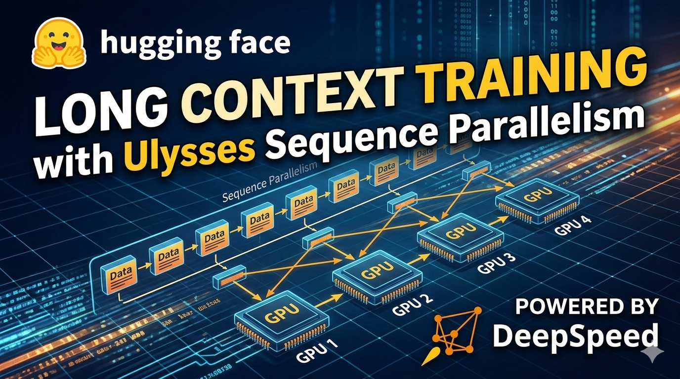 Ulysses: entrenar con contextos de hasta 96k tokens en 4 GPUs H100