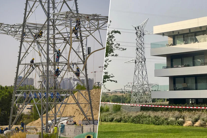 Torre de alta tensión en La Moraleja: vecinos de lujo se plantan a 40 metros de sus casas